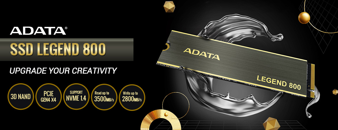 ADATA LEGEND 800 SSD PCIe Gen4x4 M.2 2280